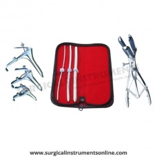 Hegar uterine dilator 3 pieces set,3-4, 7-8, 11-12, mathieu speculum, grave 3pcs